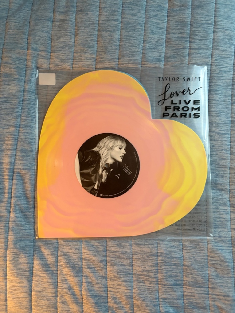 Taylor Swift Lover Live from Paris Heart-Shaped Vinyl